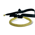 woman handmade necklace in golden wire woman handmade necklace in golden wire