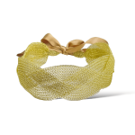 woman handmade necklace in golden wire woman handmade necklace in golden wire